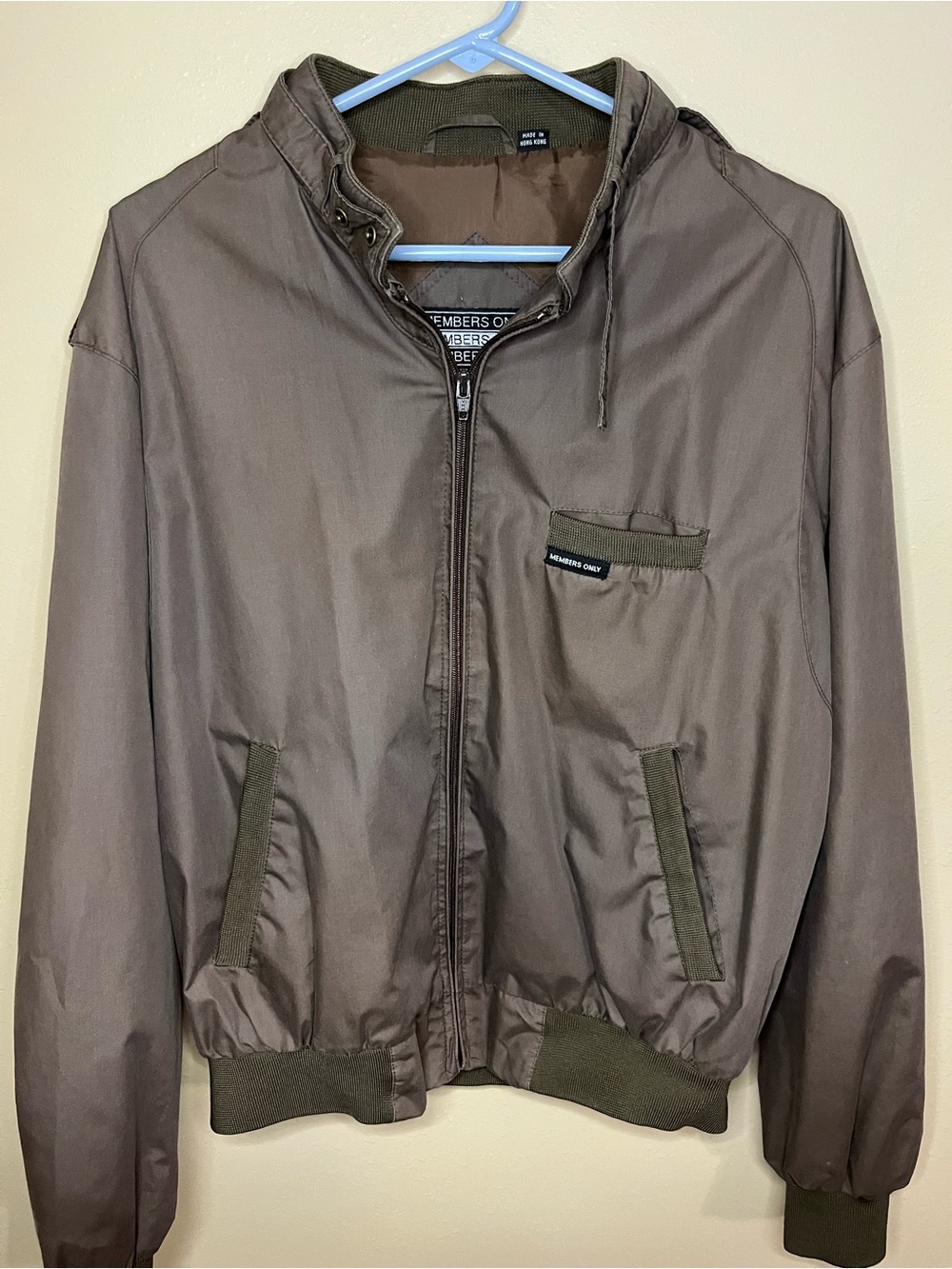 Members Only Men's brown Hooded Bomber Jacket - Picture 1 of 2